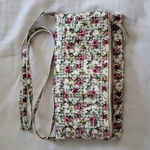Floral Envelope fold cross body purse